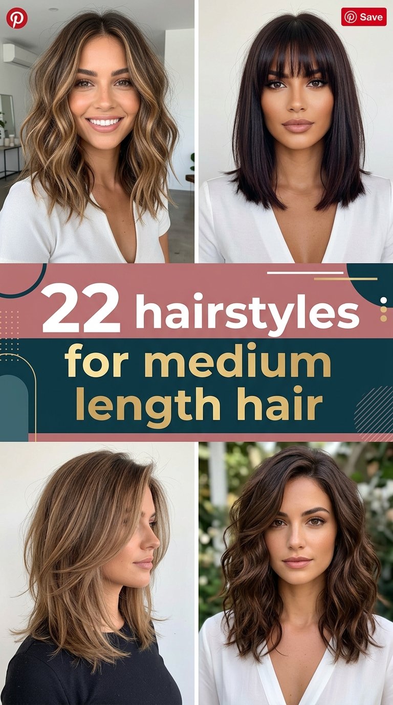 hairstyles for medium length hair