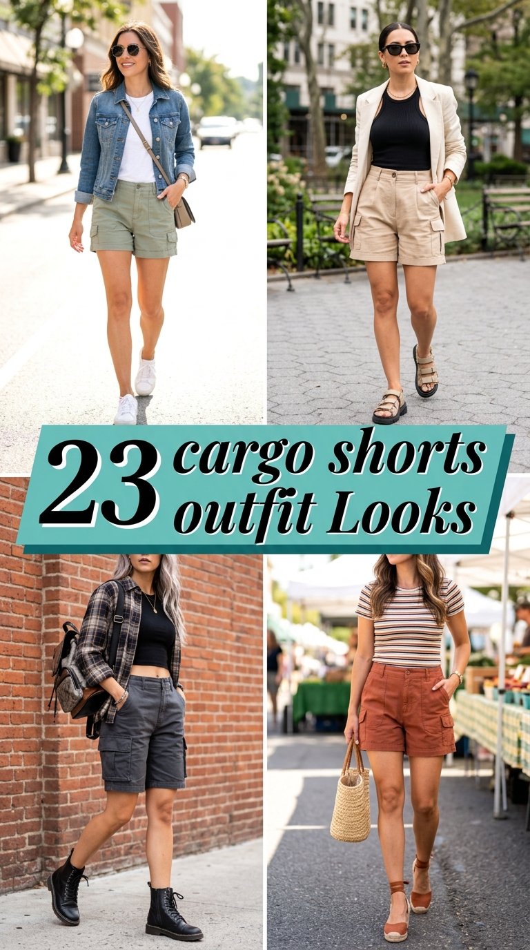 cargo shorts outfit Looks