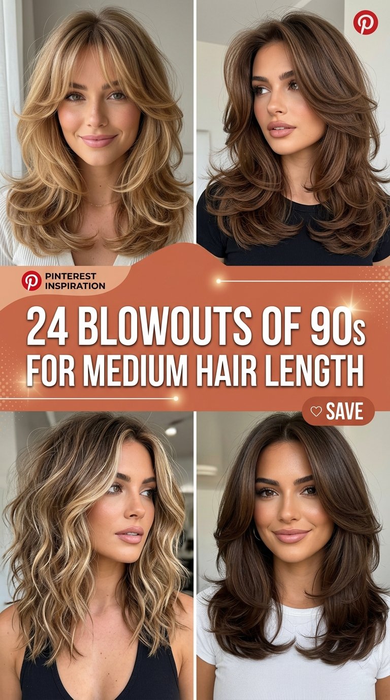 blowouts of s for medium hair length