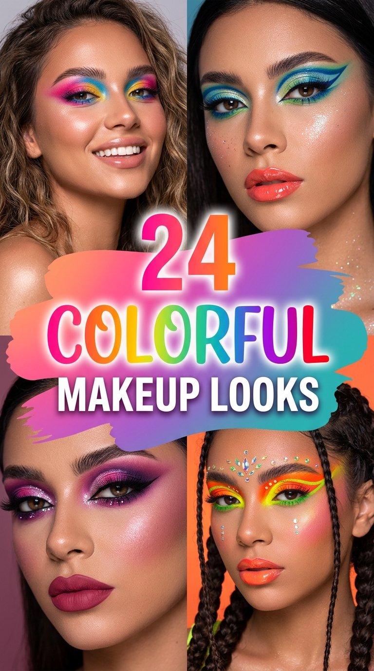 colorful makeup Looks