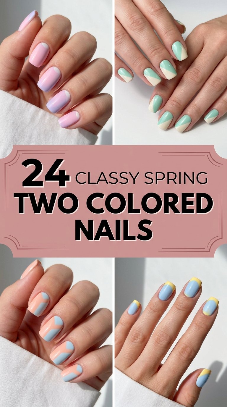 Classy Spring Two Nails