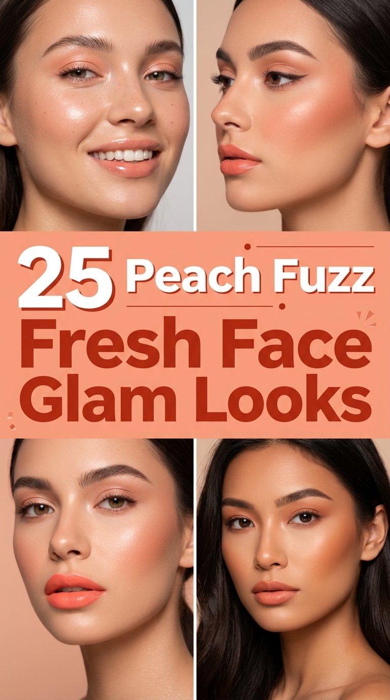 Peach Fuzz Glam Looks
