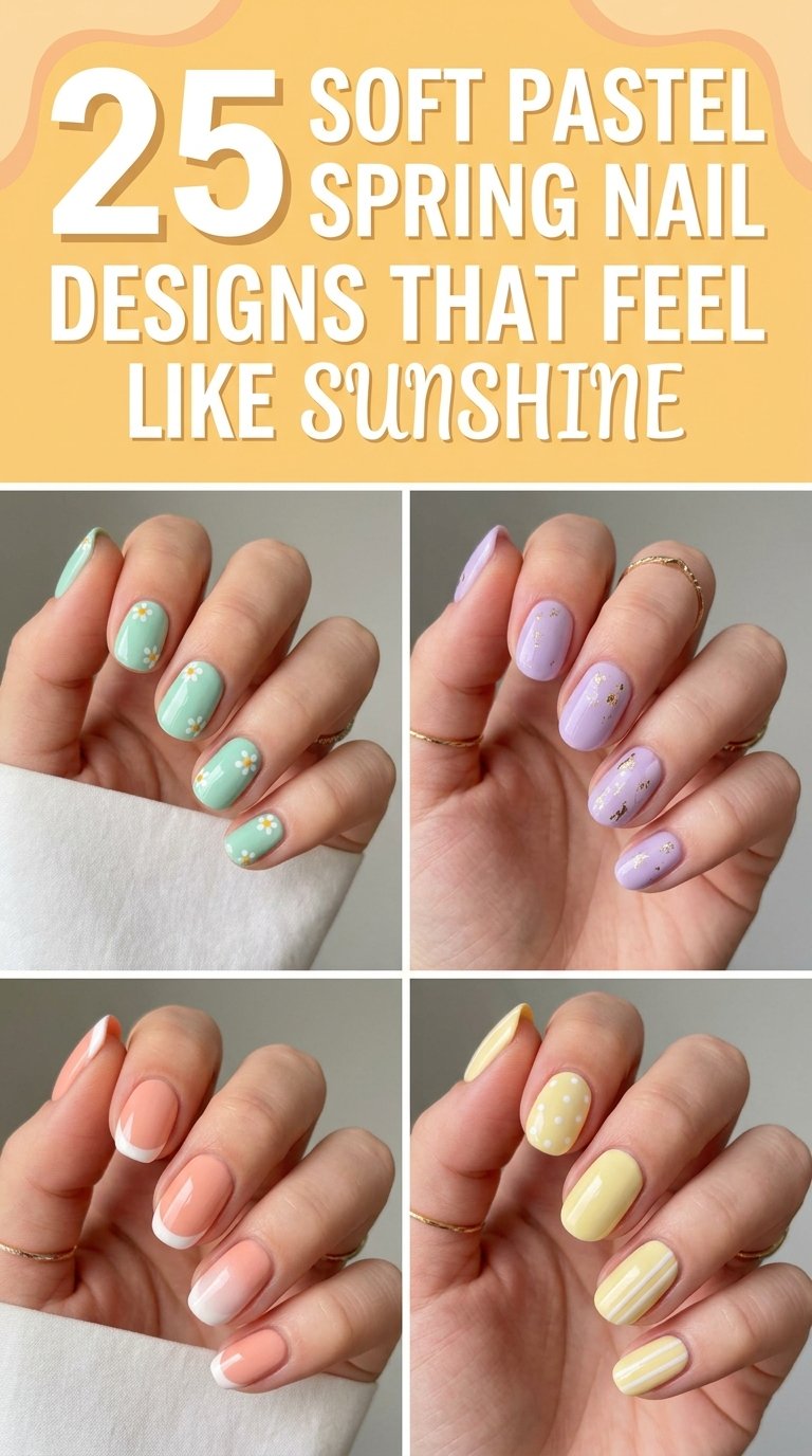 Soft Pastel Spring Nail