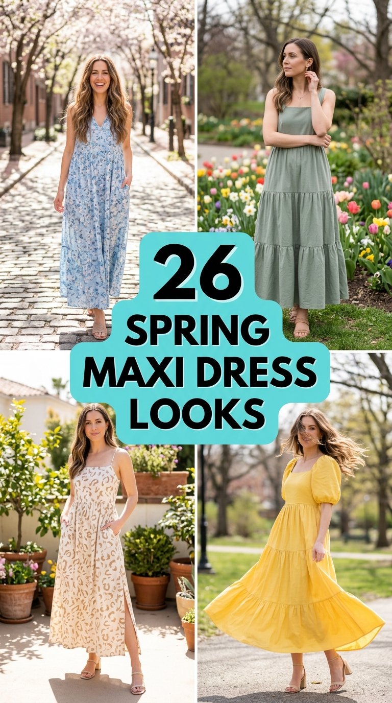 spring maxi dress Looks