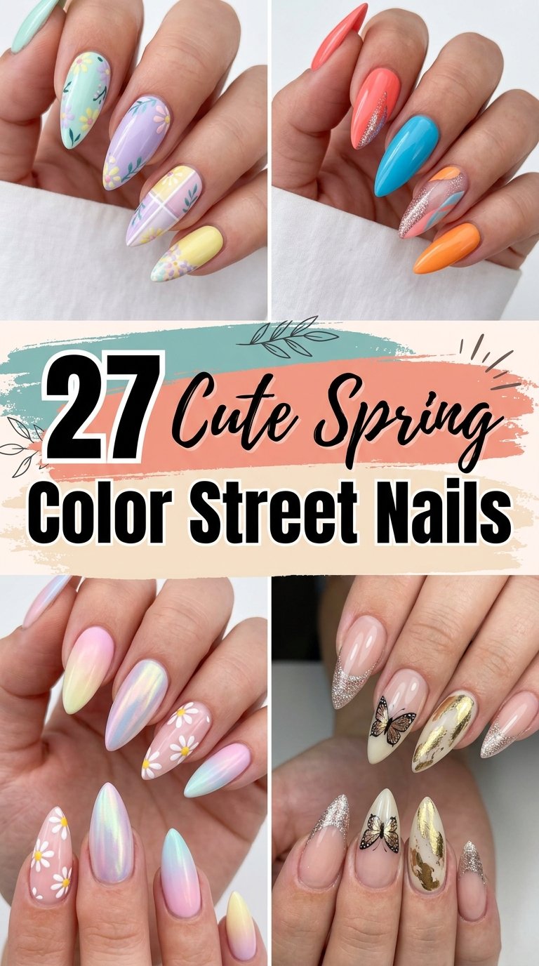 Spring Stiletto Nails