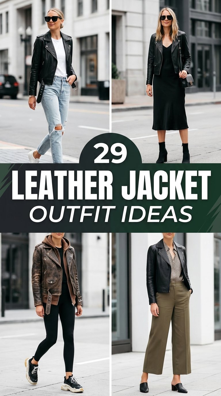 leather jacket outfit ideas