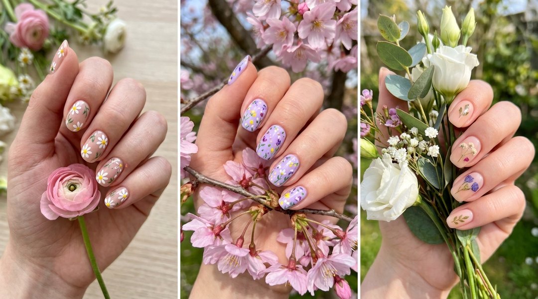 Floral Spring Nail Designs to Try
