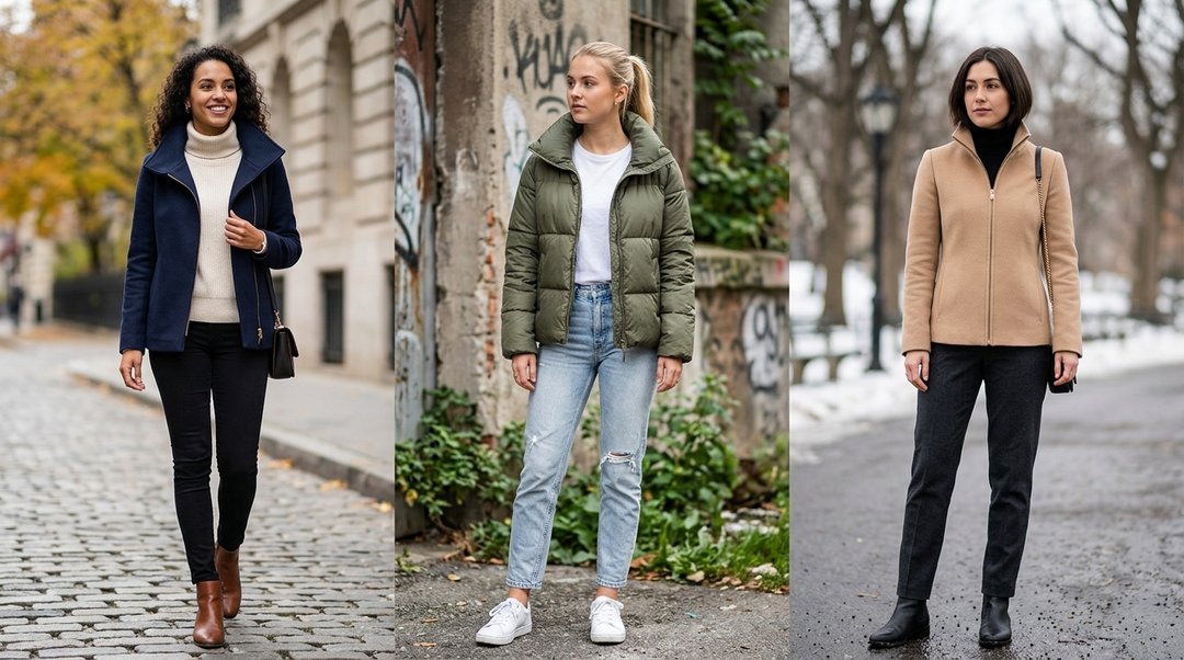 high collar jacket looks