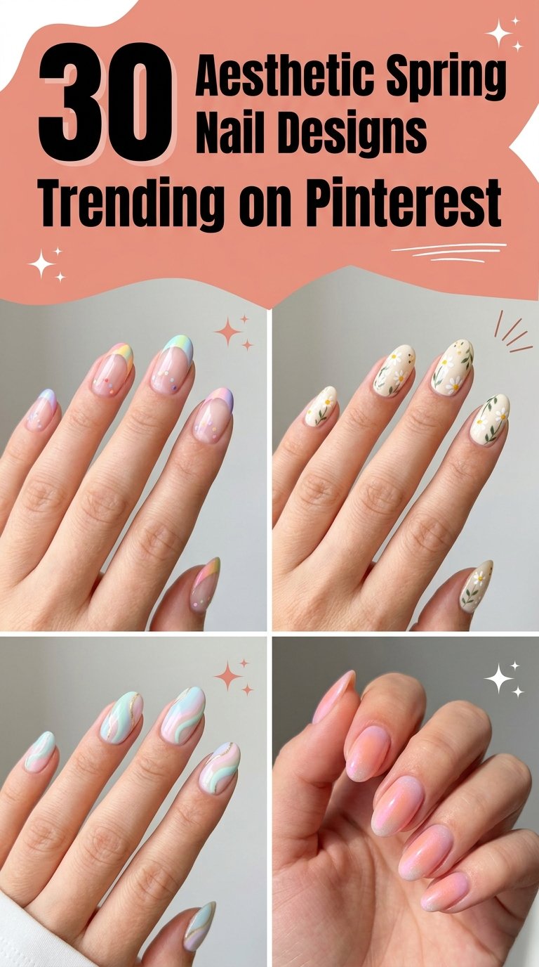 Aesthetic Spring Nail Designs