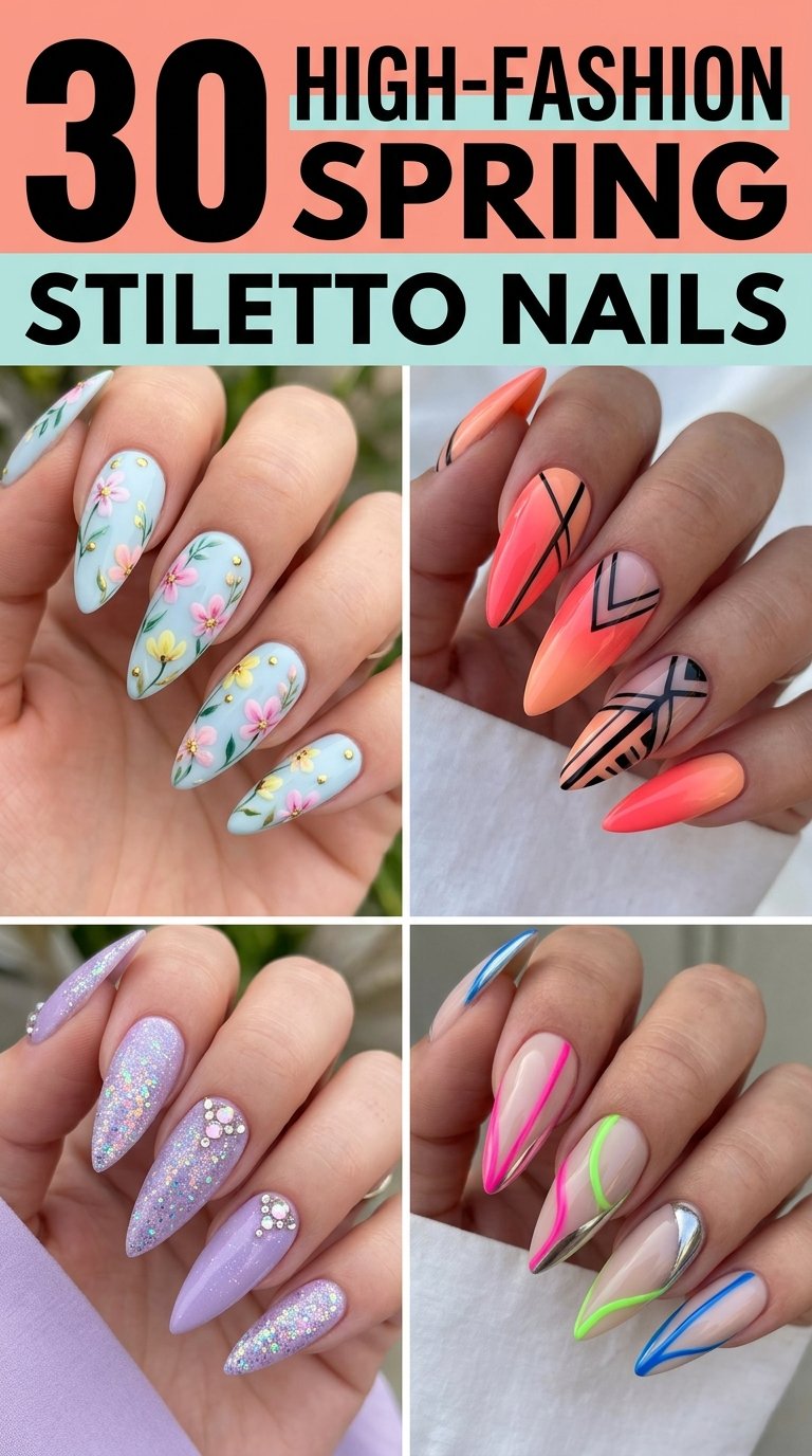 High Fashion Spring Stiletto …