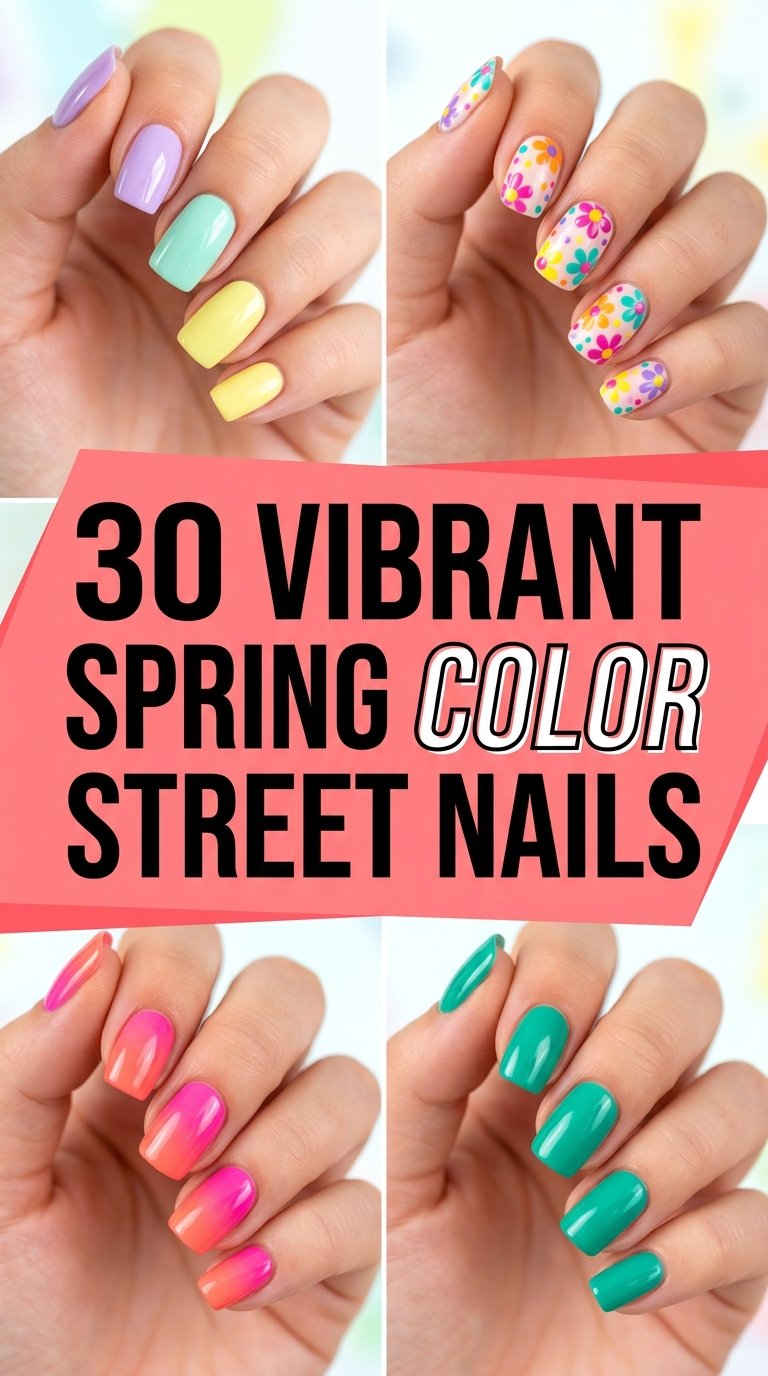 Vibrant Spring Nails