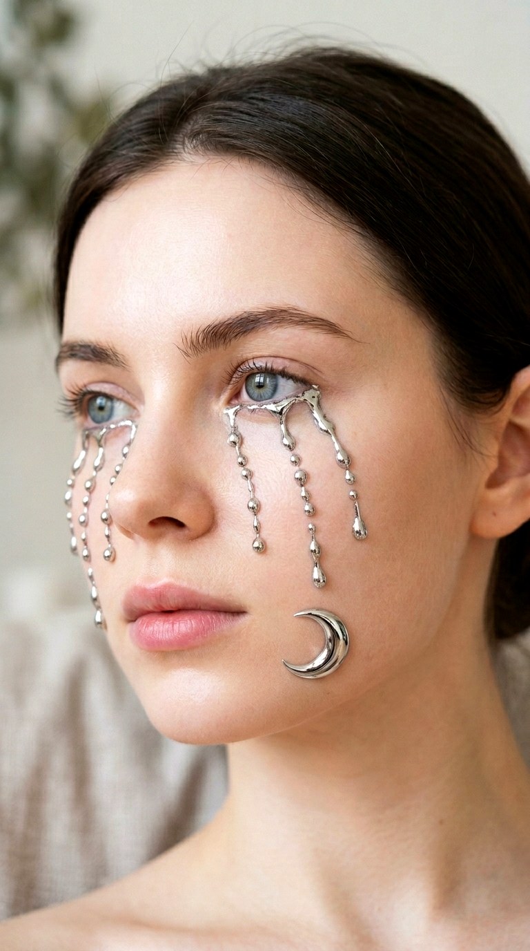 D Chrome Tears - 25 makeup idea