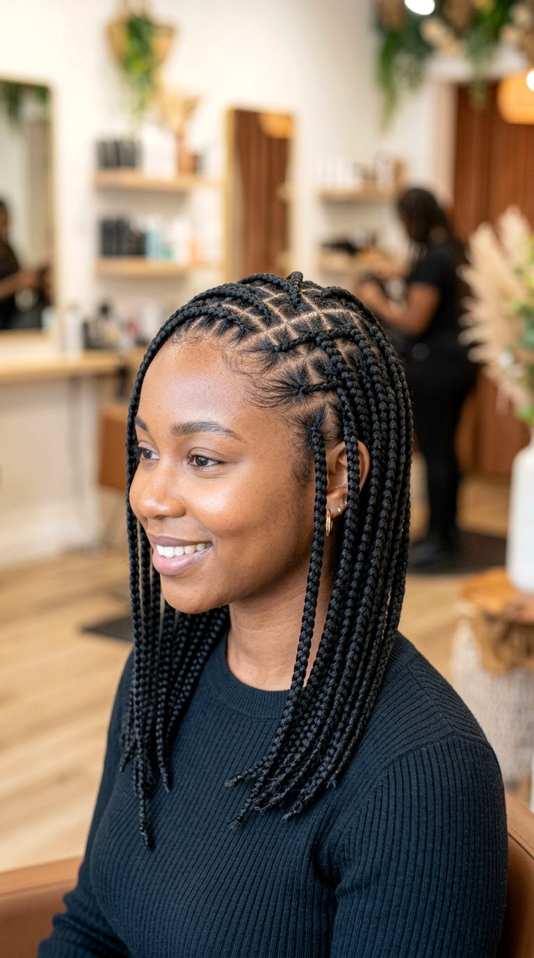 Way Stitch Box Braids Combo - 26 cornrow hairstyles for women