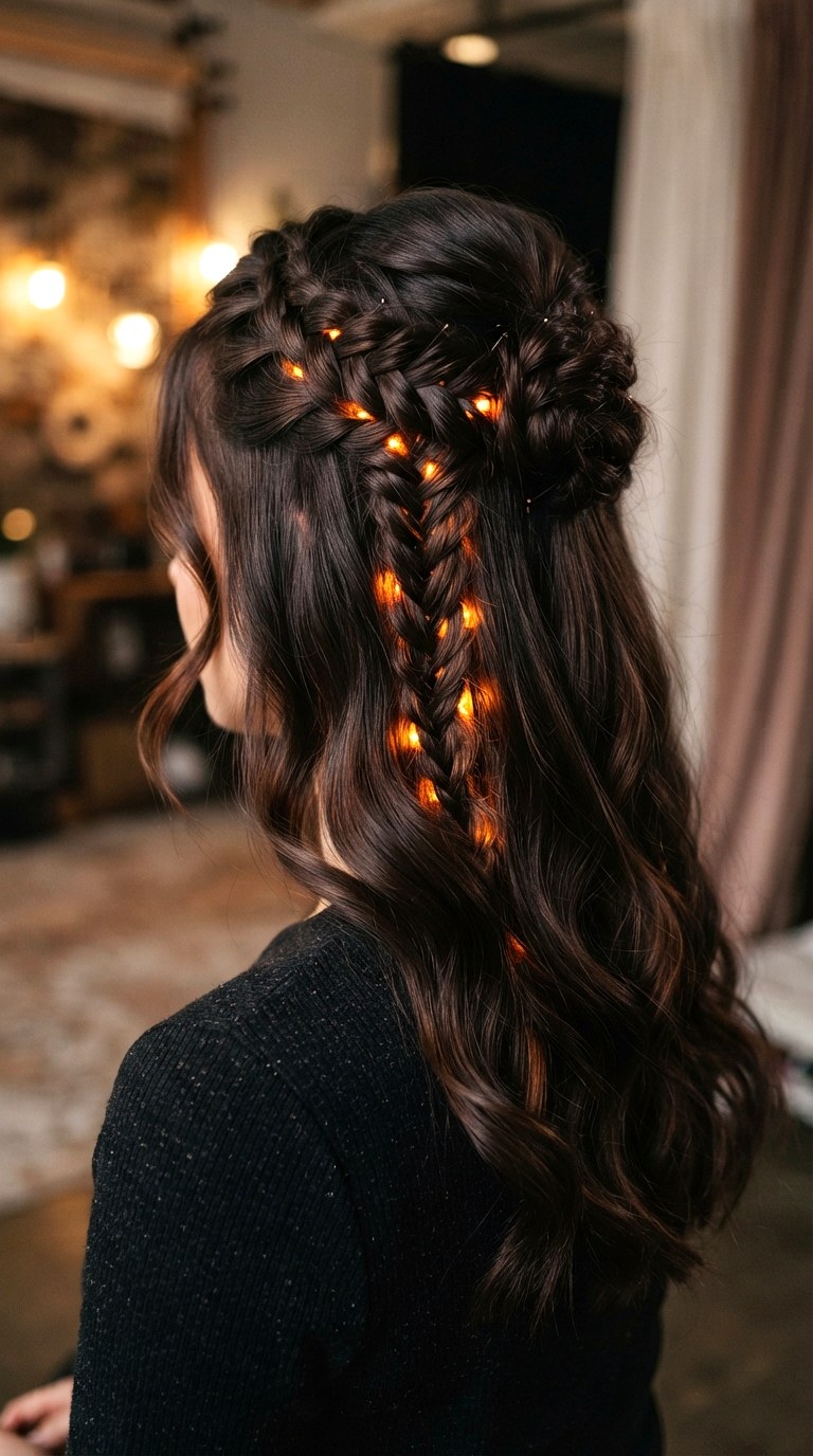 Amber Backlighting Panels - 26 subtle dimensional brunette
