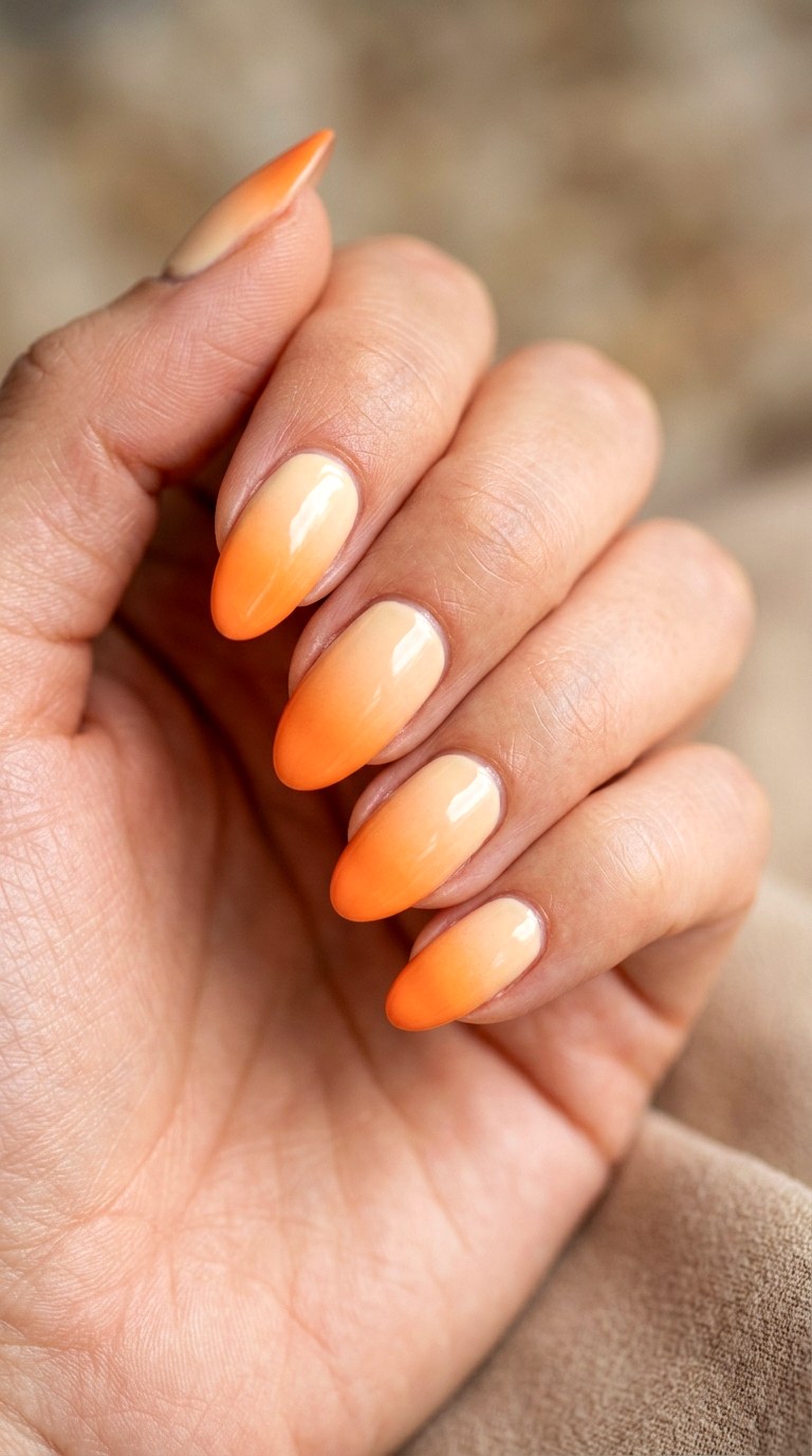 Apricot Sorbet Ombre - 24 Flawless Spring Color Street Nails