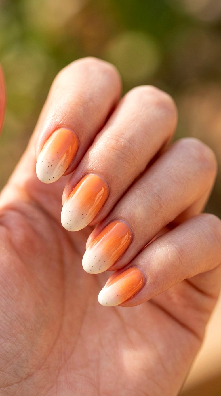Apricot Sorbet to Vanilla Bean Blend - 28 Seamless Spring Ombre Nails