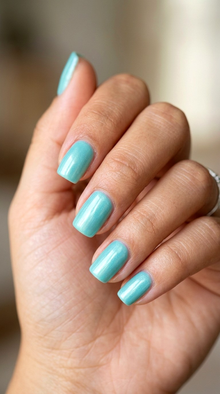 Aquamarine Calm - 26 Durable Spring Color Street Nails