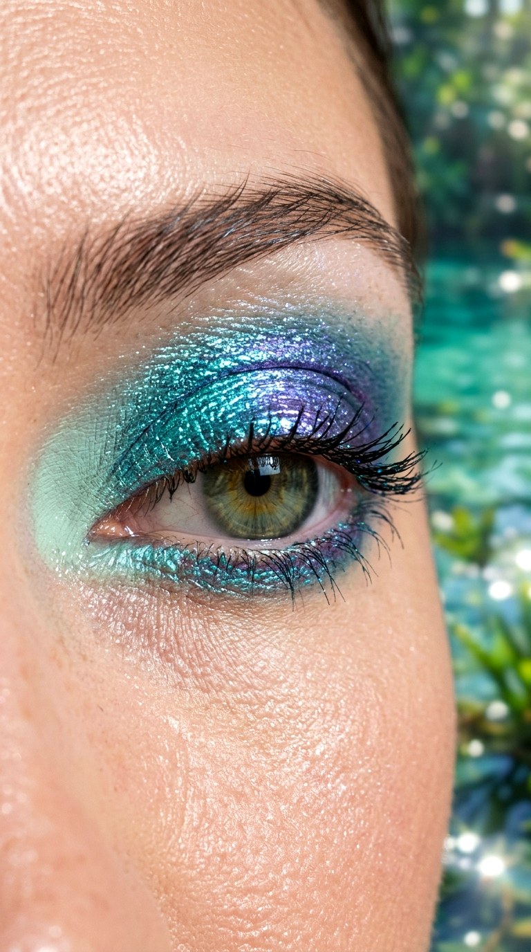 Aquatic Mermaid Shift - 25 makeup idea