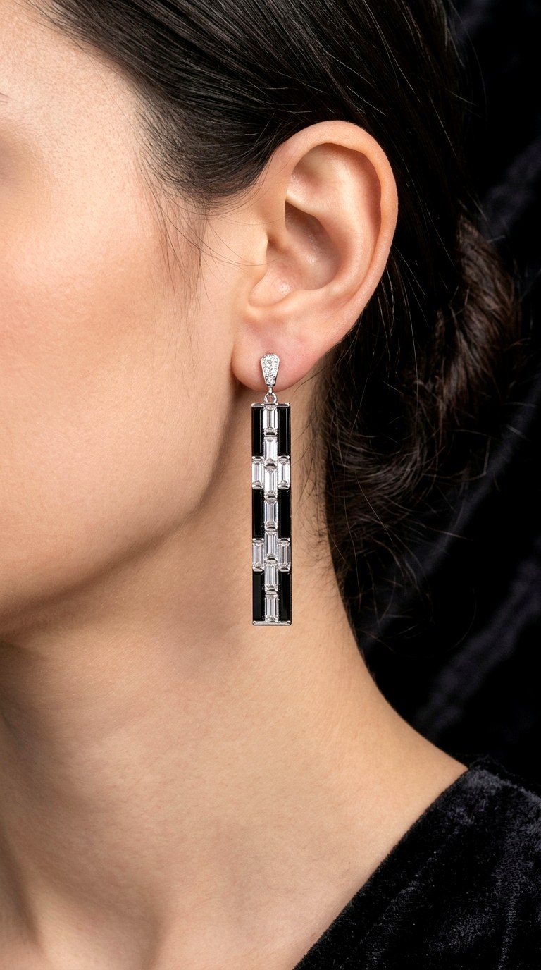Art Deco Linear Drops - 20 trending earrings