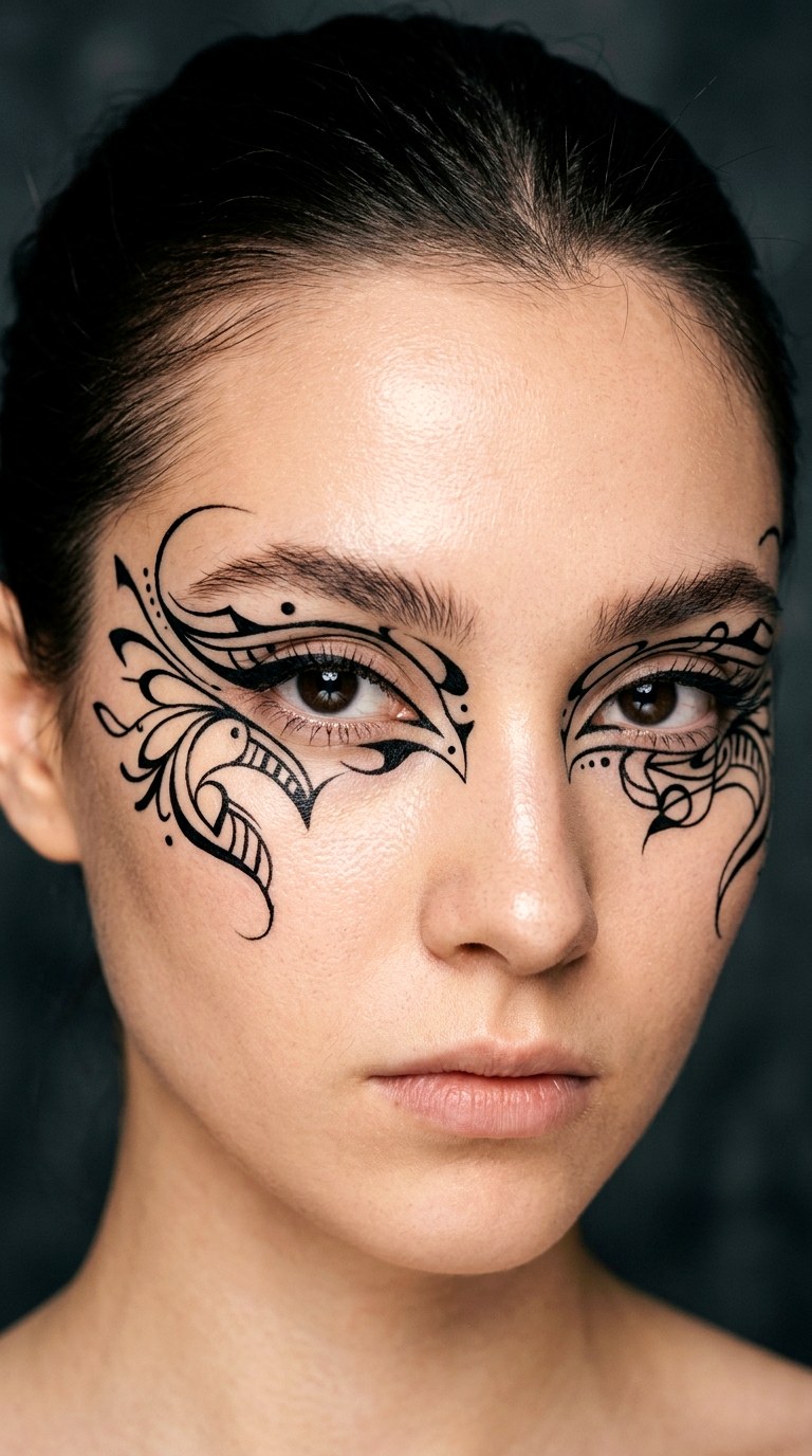 Artistic Line Art Eyeliner - 22 Trending eyeliner styles 2026
