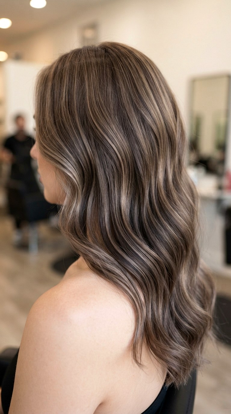Ashy Velvet Lowlighting - 26 subtle dimensional brunette