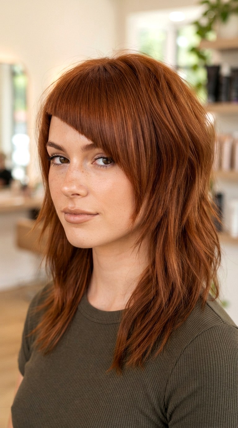 Asymmetrical Fringe Detailing - 26 Wolf Cut for Thin Hair