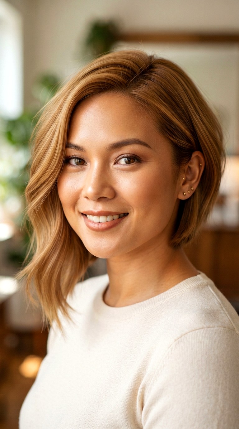 Asymmetrical Lob For A Round Face - 20 asymmetrical lob