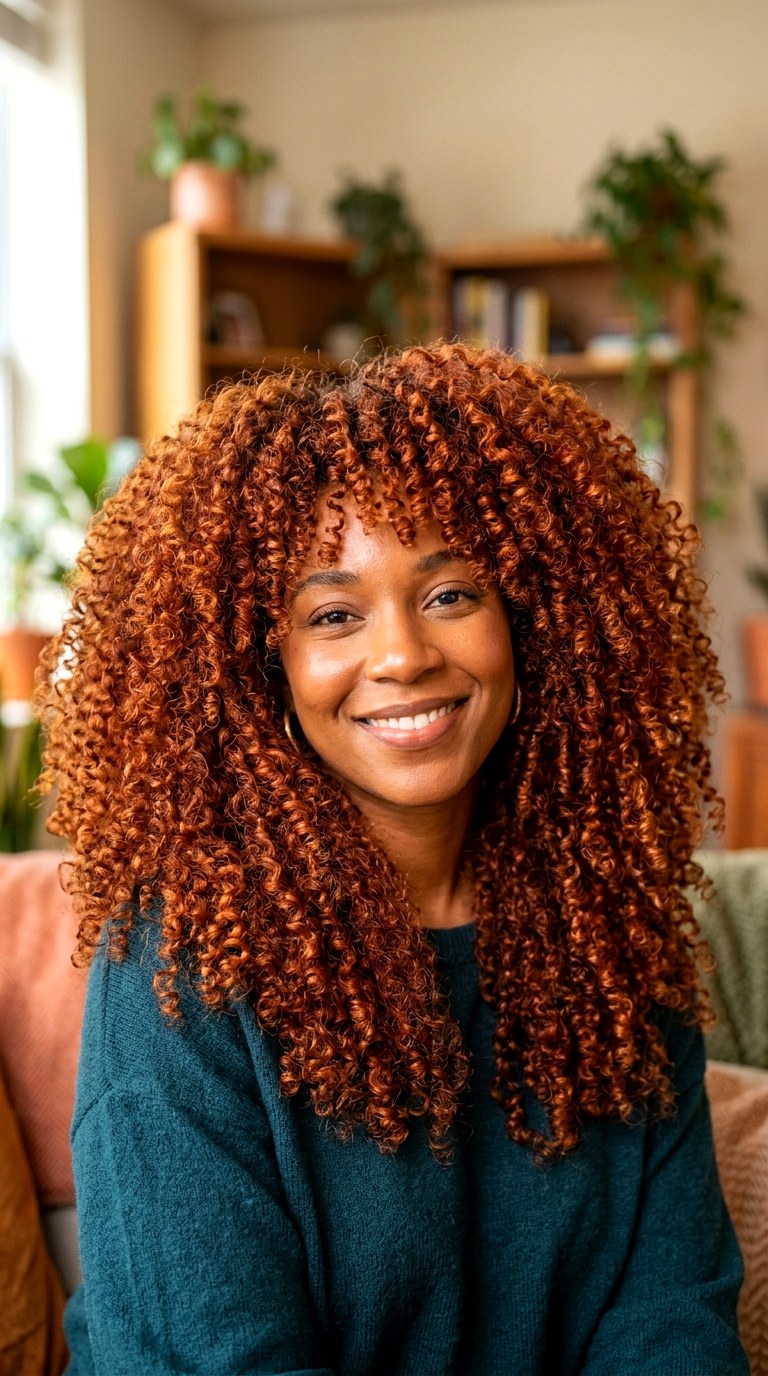 Auburn Spice Curls - 24 hair color for brown skin