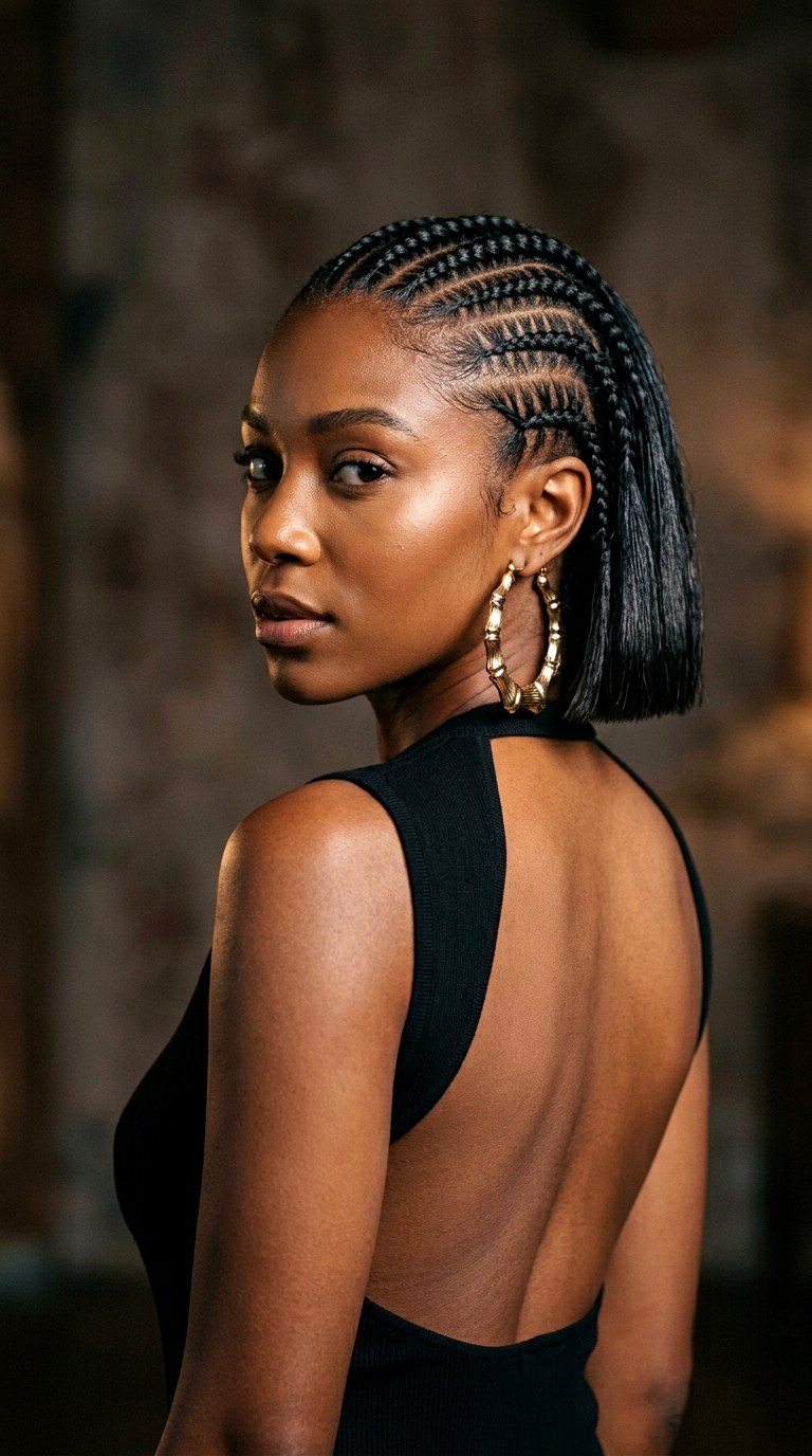 Backless Front Stitch Braids - 27 braided hairstyles for black women