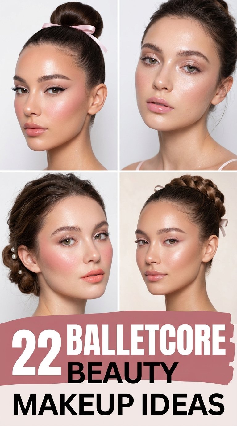 Balletcore beauty makeup ideas
