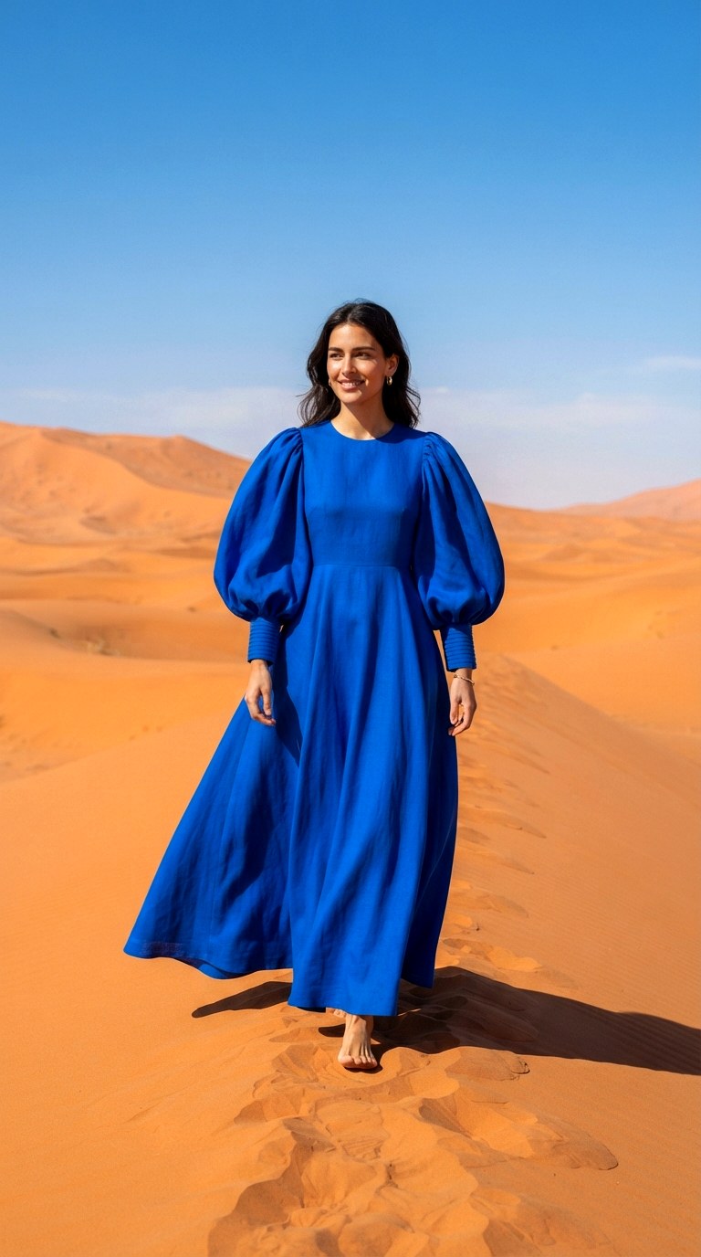 Balloon Sleeve Statement Maxi - 22 maxi summer dresses
