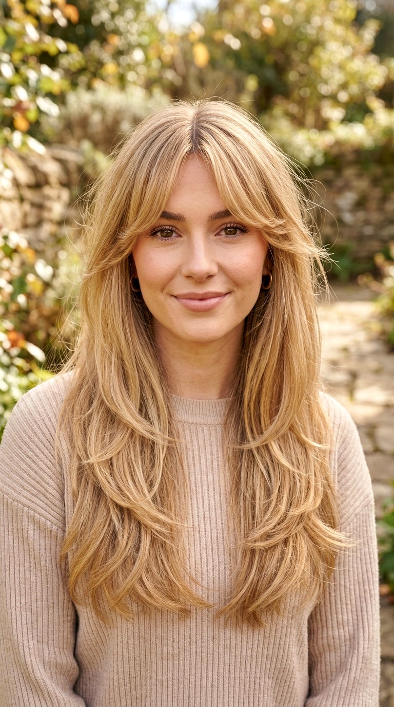 Bangs That Transform Your Entire Look - 27 long blonde hair with layers and bangs