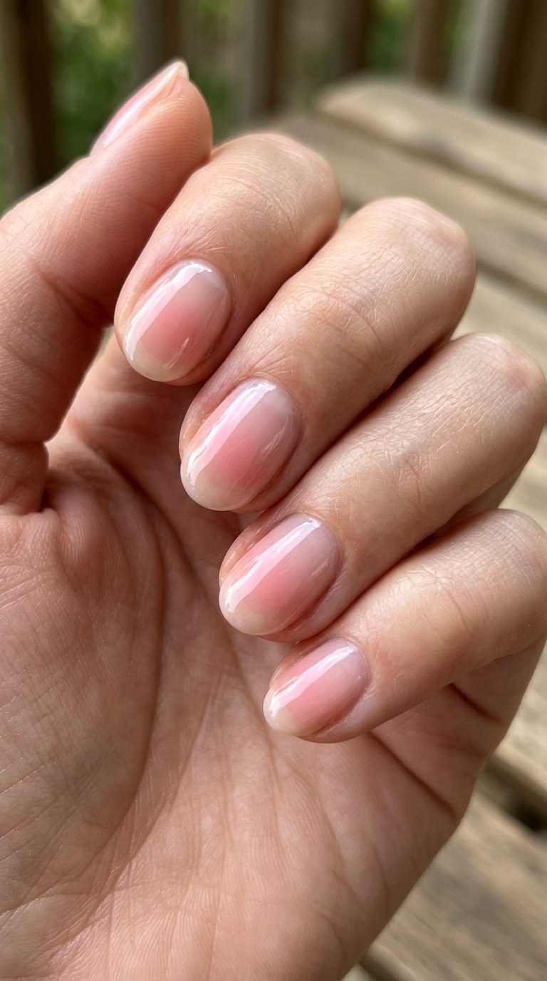 Barely There Pink Sunrise Nails - 25 Sunset Spring Ombre Nails