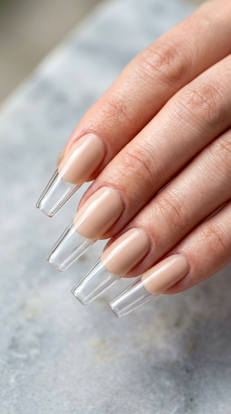 Beige to Crystal - 27 Neutral Spring Ombre Nails