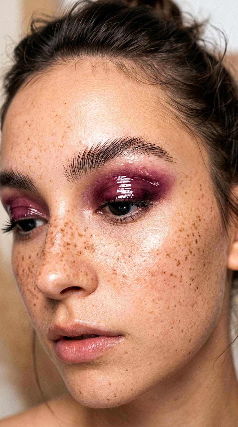 Berry Stained Glossy Lids - 21 colorful makeup looks