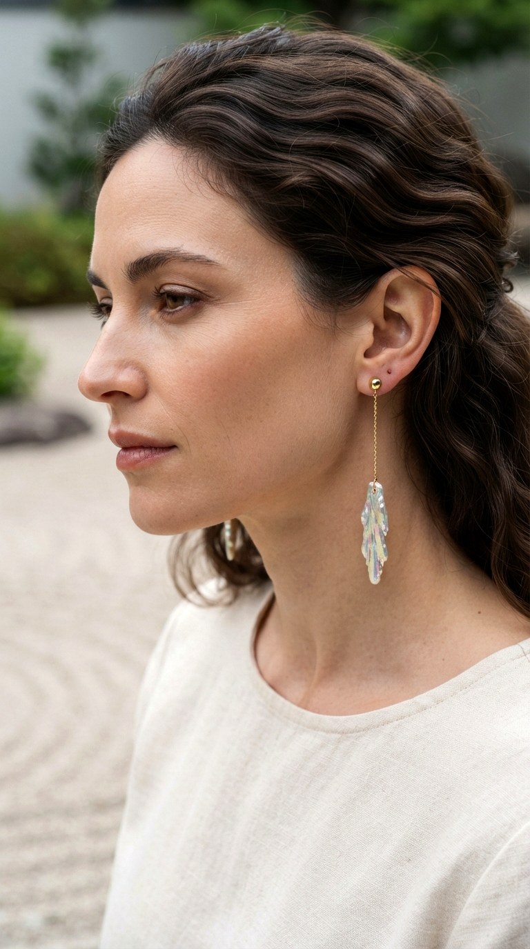 Biwa Pearl Stick Pendants Earrings - 30 classy earrings