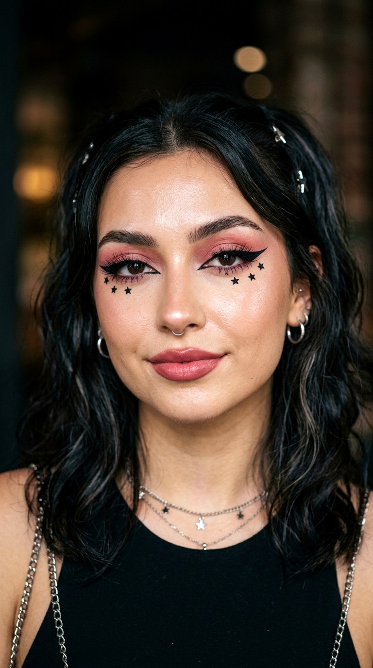 Black Star Accent Makeup - 29 e girl makeup