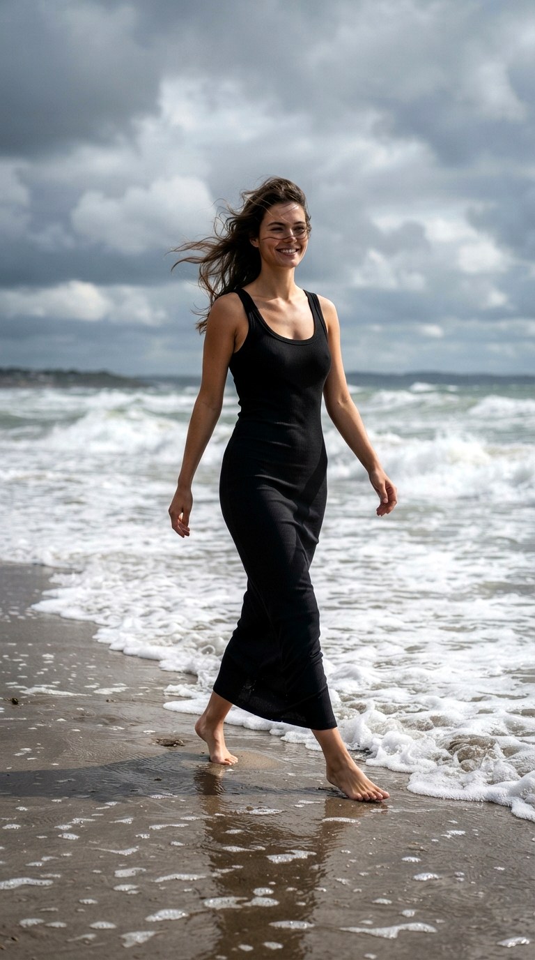 Black Tank Top Silhouette - 24 simple maxi dress