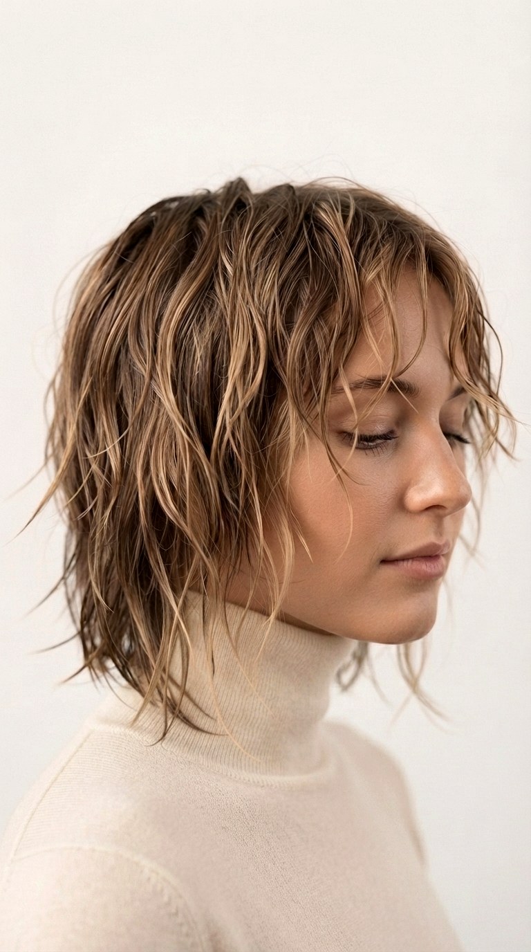 Blow Dry Upside Down Sculpt - 26 Wolf Cut for Thin Hair
