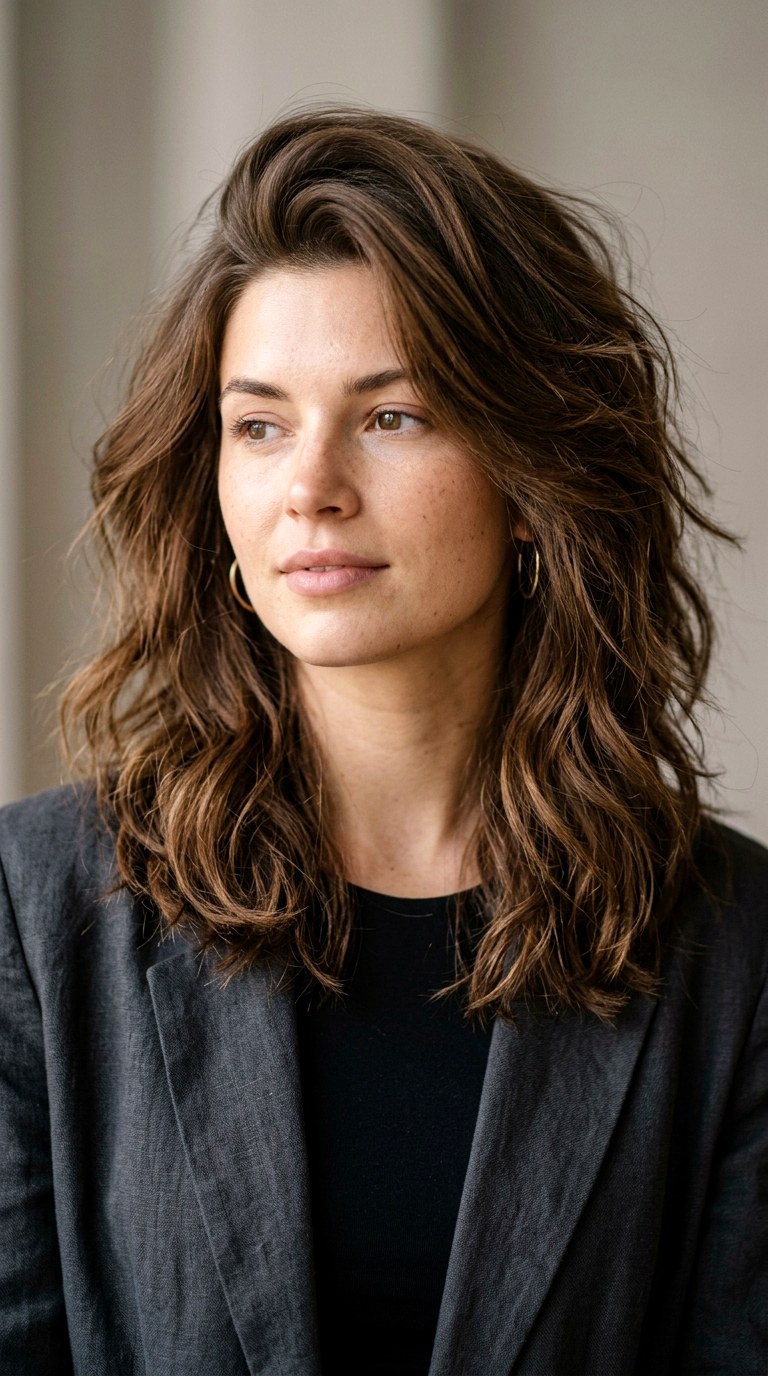 Blowout with a Modern Texturizing Twist - 24 blowouts of 90s for medium hair length