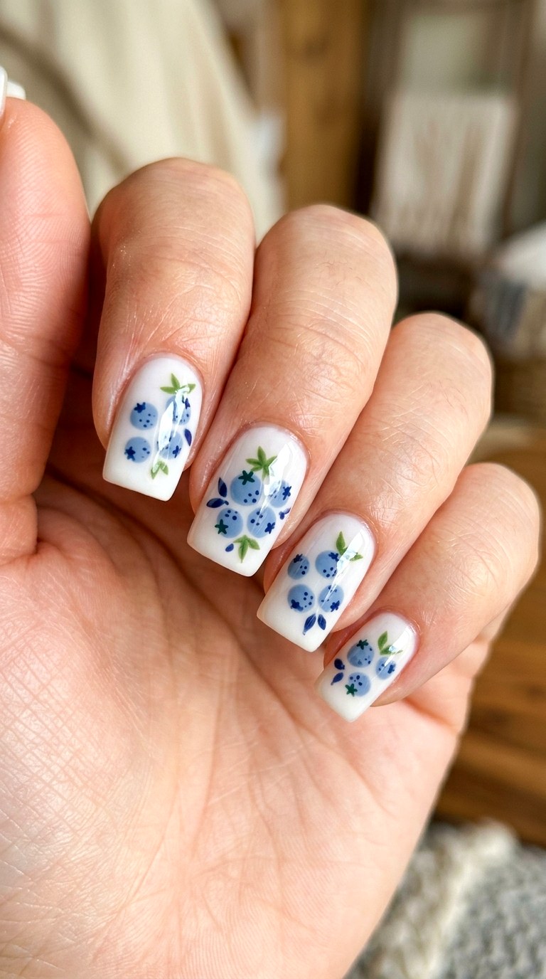 Blueberry Joyful Details - 27 Picnic Spring Multicolor Nails