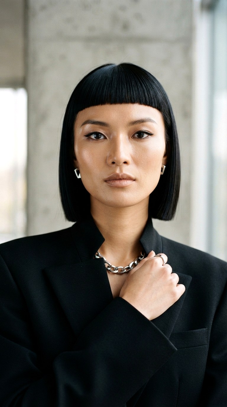 Blunt Micro Bangs - 30 bangs hairstyles
