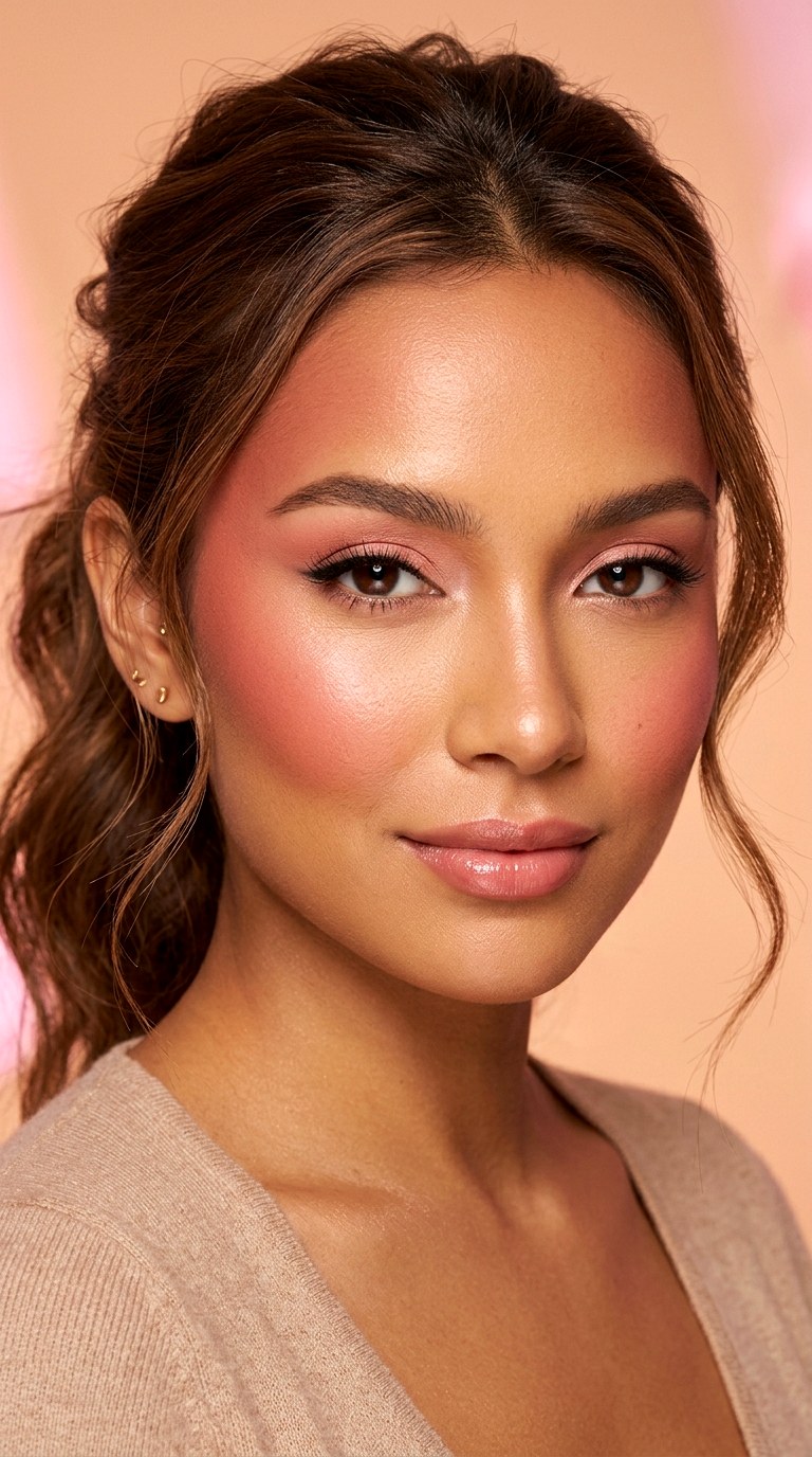 Blush Draping Revival - 28 Airbrushed Blush Makeup Trend