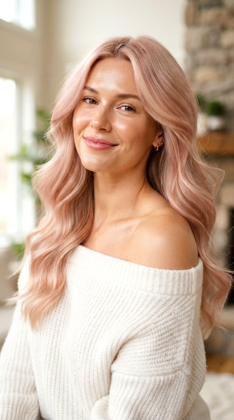 Blush Pink Champagne - 21 hair dye styles