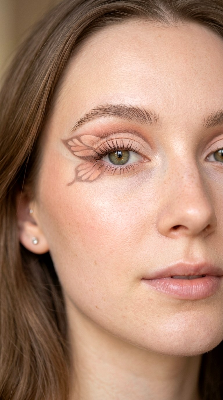 Blushed Nude Butterfly Glow - 27 Butterfly Pastel Eye Makeup