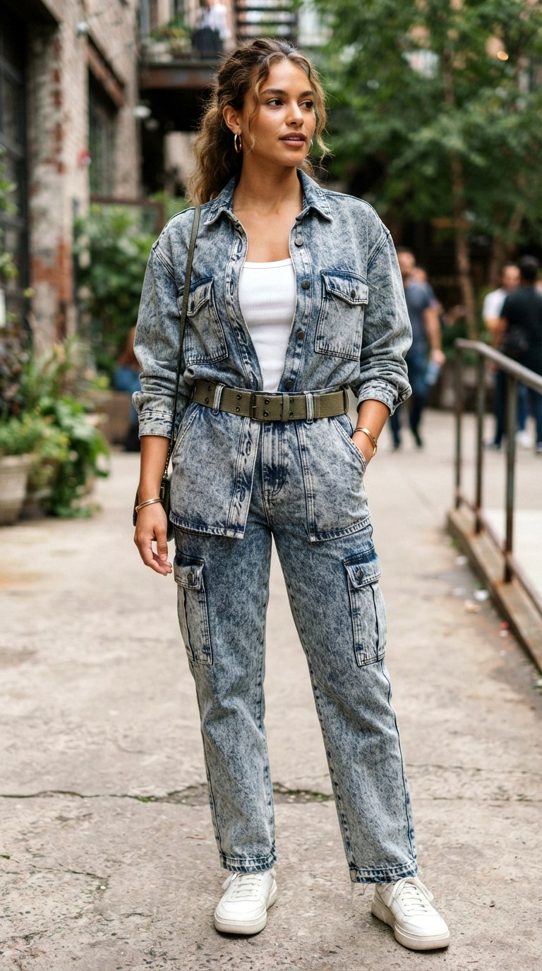 Boiler Suit Deconstruction - 28 cargo pants outfits women
