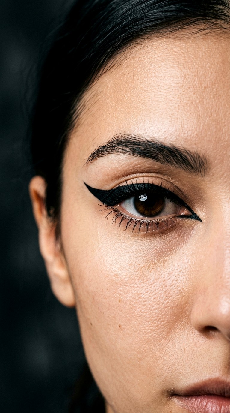 Bold Dramatic Black Wing - 22 Trending eyeliner styles 2026