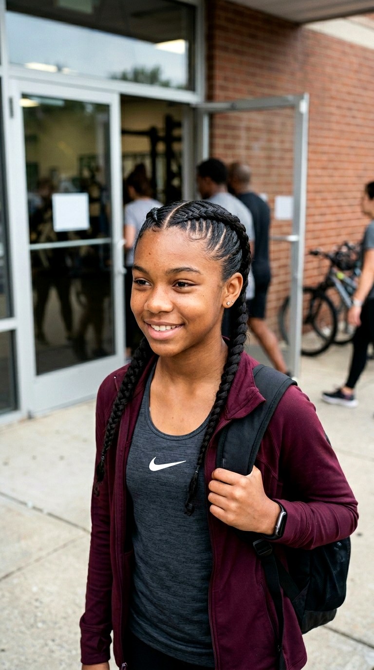 Boxer Braids - 26 hairstyles for school