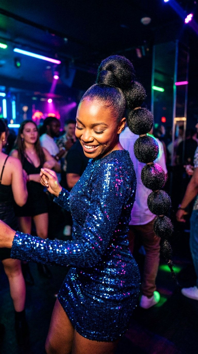 Bubble Ponytail Braids - 27 braided hairstyles for black women