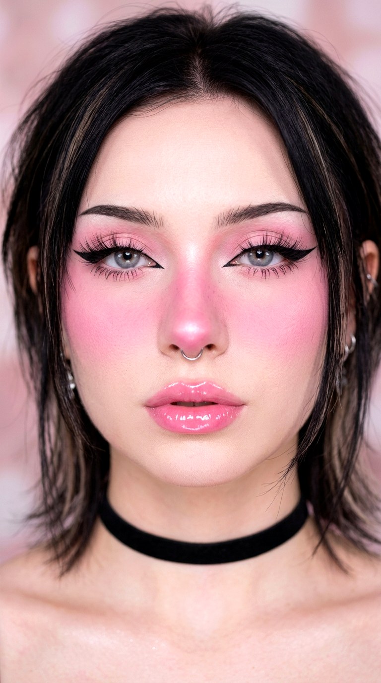 Bubblegum Pink Blush Makeup - 29 e girl makeup